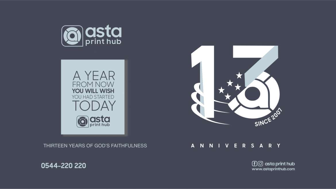 Asta Print Hub celebrates her 13th year’s anniversary
