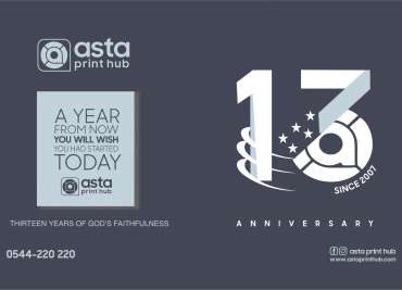 Asta Print Hub celebrates her 13th year’s anniversary